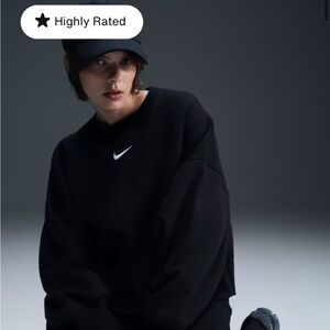 Nike Black Phoenix Fleece Crewneck Sweatshirt